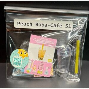MGA Mini-Verse *Make It Mini Cafe Series 1* Peach Boba READ